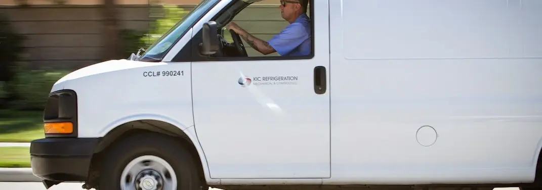 KIC Refrigeration service vehicle serving Corbin area